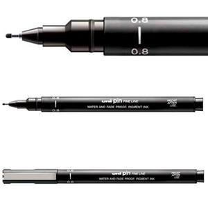 RETOLADOR CALIBRAT UNIBALL 0.8 PIN08-200 NEGRE | 4902778915448 | 289124000 | Llibreria La Gralla | Librería online de Granollers