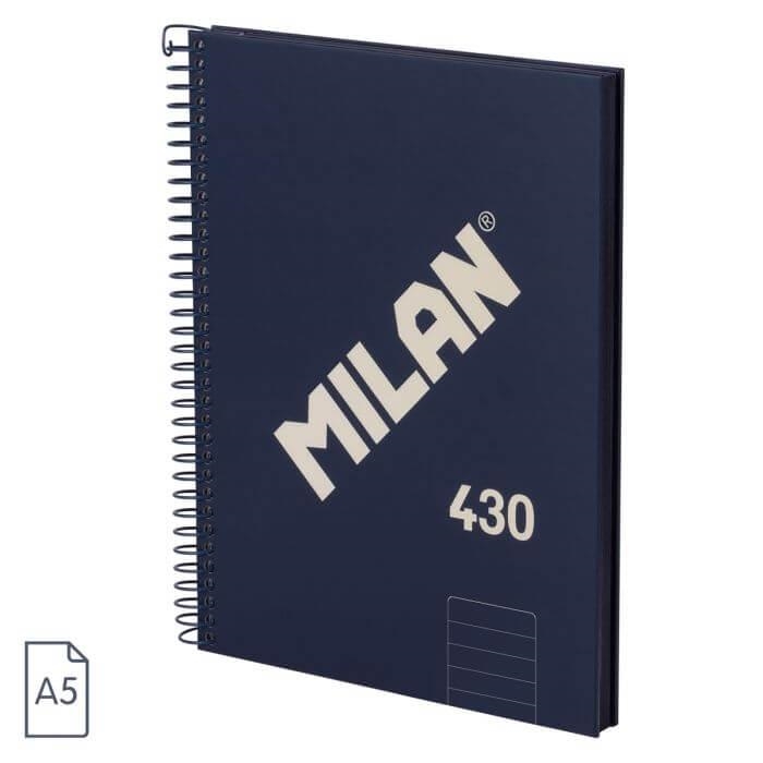 LLIBRETA MILAN 430 RATLLES A5 80 F BLAU | 8411574108955 | 57152E80SNCB | Llibreria La Gralla | Librería online de Granollers