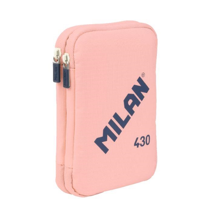 PLUMIER DOS PISOS CONTINGUT MILAN 430 ROSA | 8411574110781 | 081276SNCP | Llibreria La Gralla | Librería online de Granollers