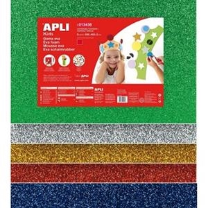 GOMA EVA ASSORTIT PURPURINA 400X600X2MM 5 FULLS | 8410782134367 | 000013436 | Llibreria La Gralla | Llibreria online de Granollers