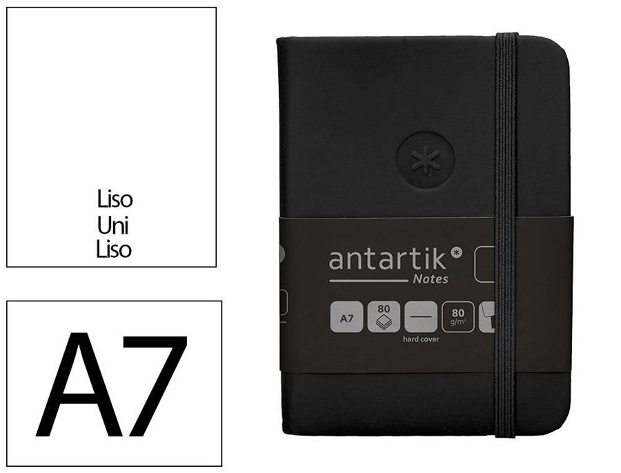 LLIBRETA A7 ANTARTIK LLIS 100F TD 80 GR NEGRE | 8423473078550 | 169979 | Llibreria La Gralla | Librería online de Granollers