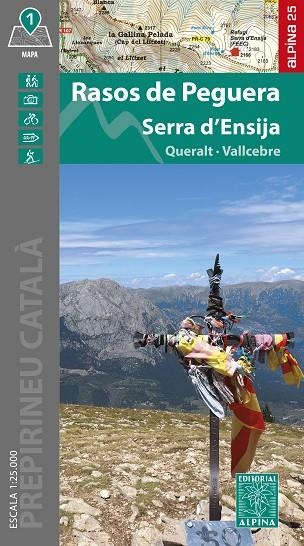 RASOS DE PEGUERA- SERRA D'ENSIJA MAPA 2025 | 9788470111532 | VVAA | Llibreria La Gralla | Llibreria online de Granollers