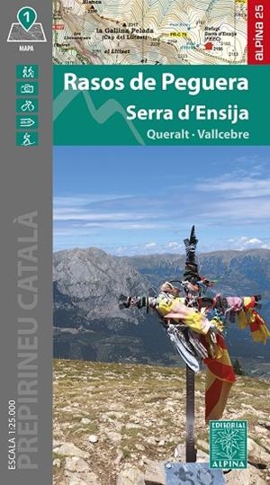 RASOS DE PEGUERA- SERRA D'ENSIJA MAPA 2025 | 9788470111532 | VVAA | Llibreria La Gralla | Librería online de Granollers