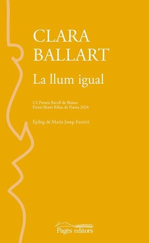 LLUM IGUAL, LA | 9788413036045 | BALLART LLADÓS, CLARA | Llibreria La Gralla | Llibreria online de Granollers