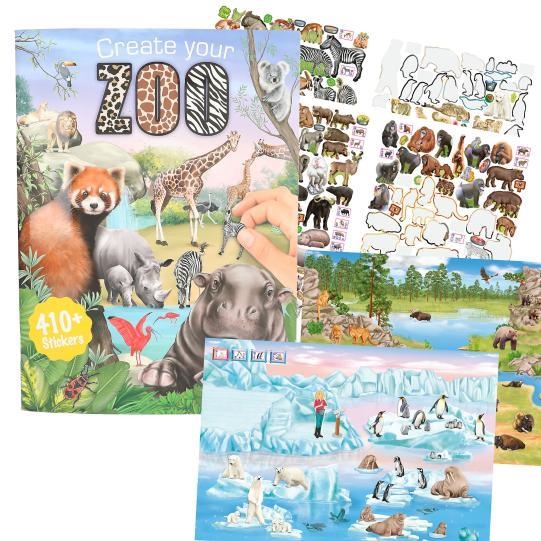 QUADERN STICKERS TOP MODEL CREATE YOUR ZOO | 4010070703547 | 13607 | Llibreria La Gralla | Librería online de Granollers