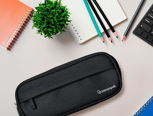 PORTATOT LIDERPAPEL 2 CREMALLERES TELA NEGRA | 8423473090996 | 171174 | Llibreria La Gralla | Librería online de Granollers
