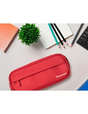 PORTATOT LIDERPAPEL 2 CREMALLERES TELA VERMELL | 8423473091023 | 171177 | Llibreria La Gralla | Llibreria online de Granollers