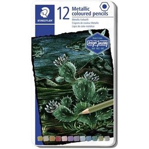COLORS 12 UN STAEDTLER SUPER SOFT METAL·LIC CAIXA METALL | 4007817088579 | 146M M12 | Llibreria La Gralla | Librería online de Granollers