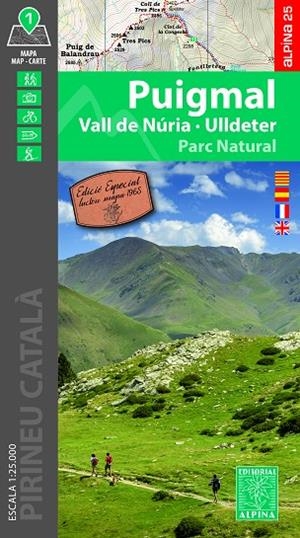 PUIGMAL (VALL DE NURIA - ULLDETER) MAPA ALPINA | 9788470111570 | ALPINA | Llibreria La Gralla | Llibreria online de Granollers