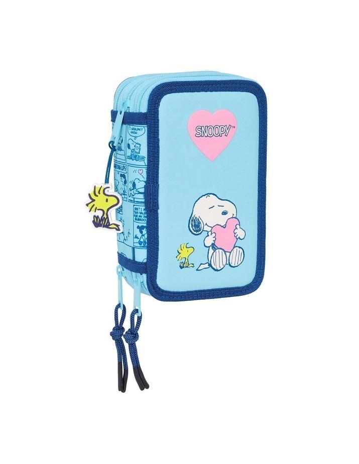 PLUMIER SAFTA PEANUTS SNOOPY TRIPLE | 8412688588015 | SAF412539857 | Llibreria La Gralla | Librería online de Granollers