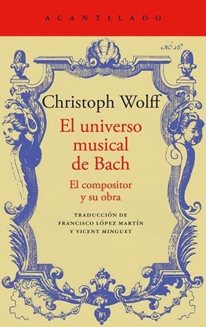 UNIVERSO MUSICAL DE BACH, EL | 9788419958532 | WOLFF, CHRISTOPH | Llibreria La Gralla | Librería online de Granollers