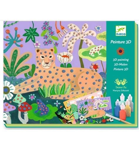 KIT DJECO PINTURA 3D BOSC TROPICAL | 3070900089686 | 38968 | Llibreria La Gralla | Librería online de Granollers