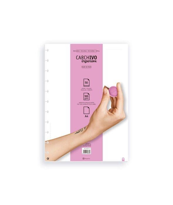 RECANVI INGENIOX CARCHIVO A4 LLIS 50 FULLS | 8422951063606 | 66104205 | Llibreria La Gralla | Librería online de Granollers