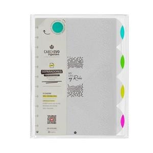 RECANVI SEPARADORS INGENIOX CARCHIVO A4 NEON 4 FULLS | 8422951068632 | 66114199 | Llibreria La Gralla | Llibreria online de Granollers