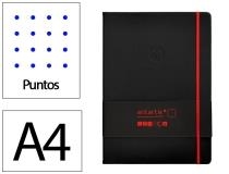 LLIBRETA A4 ANTARTIK PUNTS TD 100F 80 GR NEGRE VERMELL | 8423473079427 | 170065 | Llibreria La Gralla | Librería online de Granollers