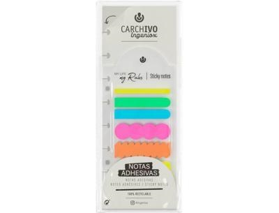 RECANVI INGENIOX CARCHIVO NOTES ADHESIVES NEON | 8422951068717 | 66173199 | Llibreria La Gralla | Librería online de Granollers