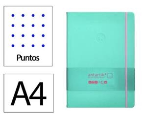 LLIBRETA A4 ANTARTIK PUNTS TD 100F 80 GR TURQUESA ROSA | 8423473079687 | 170089 | Llibreria La Gralla | Librería online de Granollers