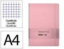 LLIBRETA A4 ANTARTIK QUADRICULA TD 100F 80 GR ROSA | 8423473079328 | 170055 | Llibreria La Gralla | Llibreria online de Granollers