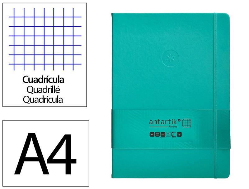 LLIBRETA A4 ANTARTIK QUADRICULA TD 100F 80 GR VERD AIGUAMARINA | 8423473079083 | 170031 | Llibreria La Gralla | Librería online de Granollers
