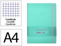 LLIBRETA A4 ANTARTIK QUADRICULA TD 100F 80 GR TURQUESA ROSA | 8423473079700 | 170091 | Llibreria La Gralla | Librería online de Granollers