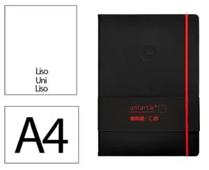 LLIBRETA A4 ANTARTIK LLIS TD 100F 80 GR NEGRE VERMELL | 8423473079410 | 170064 | Llibreria La Gralla | Llibreria online de Granollers