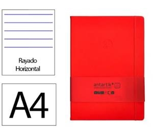 LLIBRETA A4 ANTARTIK RATLLES TD 100F 80 GR VERMELL | 8423473078703 | 169994 | Llibreria La Gralla | Llibreria online de Granollers