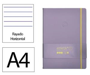 LLIBRETA A4 ANTARTIK RATLLES TD 100F 80 GR LILA GROC | 8423473079816 | 170102 | Llibreria La Gralla | Llibreria online de Granollers