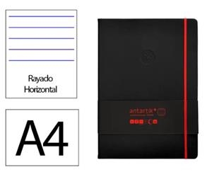 LLIBRETA A4 ANTARTIK RATLLES TD 100F 80 GR NEGRE VERMELL | 8423473079434 | 170066 | Llibreria La Gralla | Llibreria online de Granollers