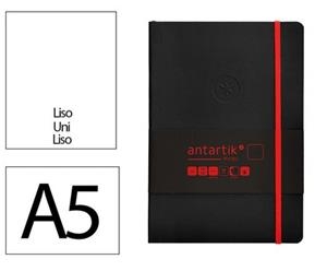 LLIBRETA A5 ANTARTIK LLIS 100F TT 80 GR NEGRE VERMELL | 8423473080478 | 170168 | Llibreria La Gralla | Llibreria online de Granollers