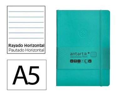 LLIBRETA A5 ANTARTIK RATLLES TT 100F 80 GR TURQUESA | 8423473080287 | 170149 | Llibreria La Gralla | Librería online de Granollers