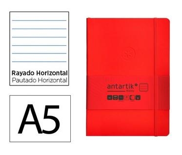 LLIBRETA A5 ANTARTIK RATLLES TT 100F 80 GR VERMELL | 8423473080072 | 170128 | Llibreria La Gralla | Llibreria online de Granollers