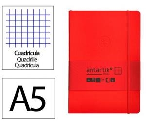 LLIBRETA A5 ANTARTIK QUADRICULA TT 100F 80 GR VERMELL | 8423473080089 | 170129 | Llibreria La Gralla | Llibreria online de Granollers