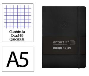 LLIBRETA A5 ANTARTIK QUADRICULA TT 100F 80 GR NEGRE | 8423473079946 | 170115 | Llibreria La Gralla | Llibreria online de Granollers