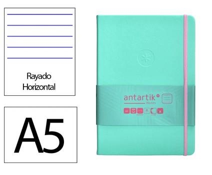 LLIBRETA A5 ANTARTIK RATLLES TD 100F 80 GR TURQUESA ROSA | 8423473079731 | 170094 | Llibreria La Gralla | Llibreria online de Granollers