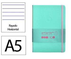LLIBRETA A5 ANTARTIK RATLLES TD 100F 80 GR TURQUESA ROSA | 8423473079731 | 170094 | Llibreria La Gralla | Llibreria online de Granollers