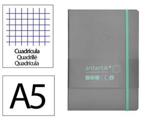 LLIBRETA A5 ANTARTIK QUADRICULA TD 100F 80 GR GRIS TURQUESA | 8423473079625 | 170083 | Llibreria La Gralla | Llibreria online de Granollers