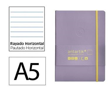 LLIBRETA A5 ANTARTIK RATLLES TD 100F 80 GR LILA GROC | 8423473079854 | 170106 | Llibreria La Gralla | Llibreria online de Granollers