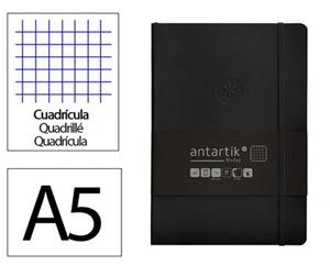 LLIBRETA A5 ANTARTIK QUADRICULA TD 100F 80 GR NEGRE | 8423473078512 | 169975 | Llibreria La Gralla | Librería online de Granollers