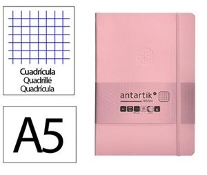 LLIBRETA A5 ANTARTIK QUADRICULA TD 100F 80 GR ROSA | 8423473079366 | 170059 | Llibreria La Gralla | Librería online de Granollers