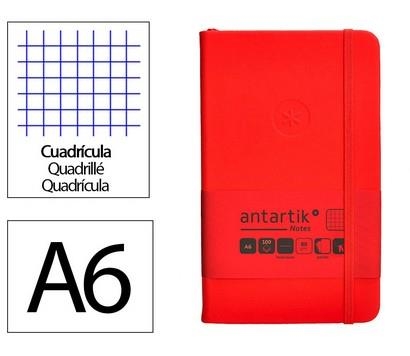 LLIBRETA A6 ANTARTIK QUADRICULA TT 100F 80 GR VERMELL | 8423473080119 | 170132 | Llibreria La Gralla | Llibreria online de Granollers