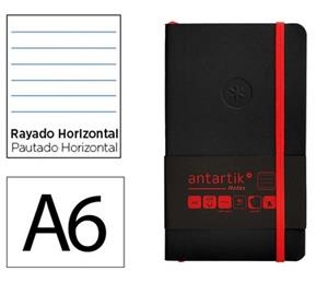 LLIBRETA A6 ANTARTIK RATLLES TT 100F 80 GR NEGRE VERMELL | 8423473080522 | 170173 | Llibreria La Gralla | Llibreria online de Granollers