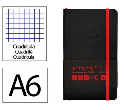 LLIBRETA A6 ANTARTIK QUADRICULA TT 100F 80 GR NEGRE VERMELL | 8423473080539 | 170174 | Llibreria La Gralla | Llibreria online de Granollers