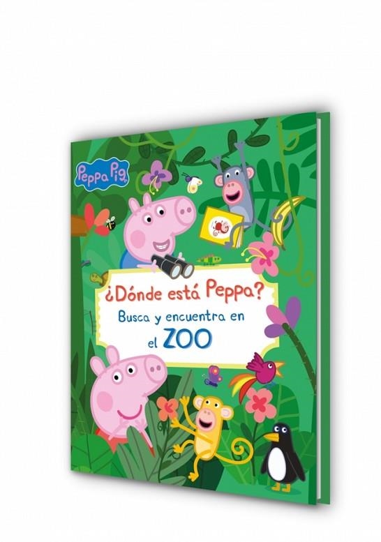 ¿DÓNDE ESTÁ PEPPA? BUSCA Y ENCUENTRA EN EL ZOO PEPPA PIG. LIBRO JUGUETE | 9788448870348 | VVAA | Llibreria La Gralla | Librería online de Granollers