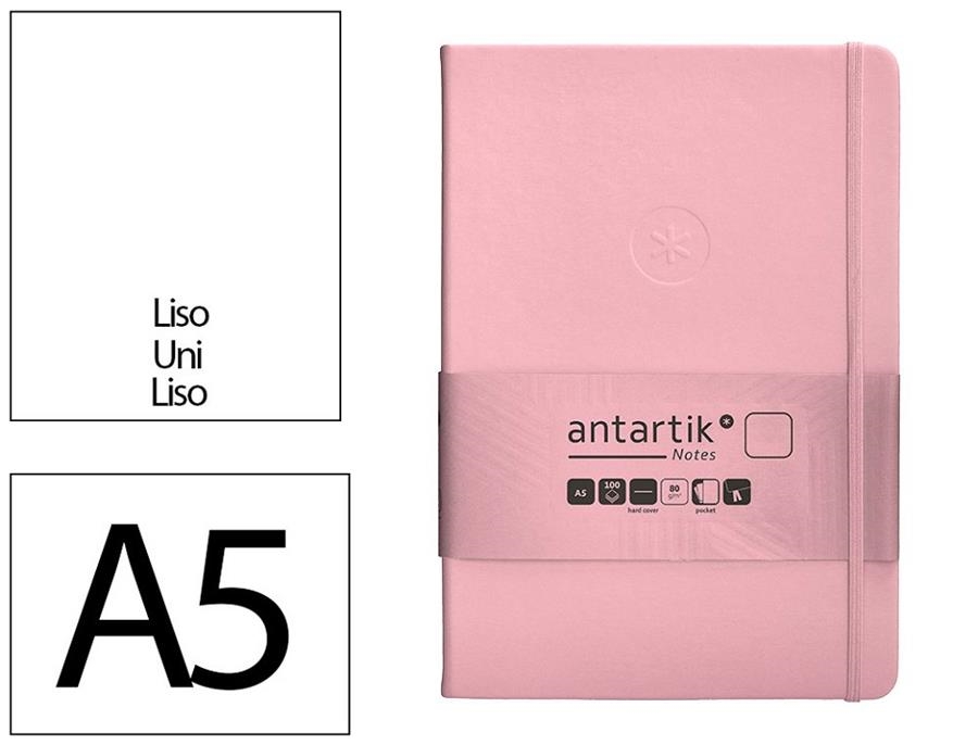 LLIBRETA A5 ANTARTIK LLIS 100F TT 80 GR ROSA | 8423473080409 | 170161 | Llibreria La Gralla | Librería online de Granollers