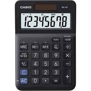 CALCULADORA CASIO 8 DIGITS NEGRA | 4549526615382 | MS-8F | Llibreria La Gralla | Librería online de Granollers