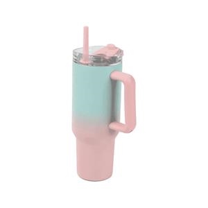 TASSA VIATGE TÈRMICA IDRINK 1200ML ROSA I BLAVA | 8053634001488 | ID0255 | Llibreria La Gralla | Librería online de Granollers
