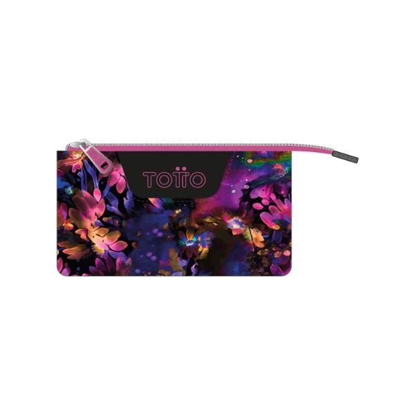 PORTATOT TOTTO 3 COSSOS FLORS NEGRE | 7704758117784 | AC52ECO12-2516Z-5Q5 | Llibreria La Gralla | Librería online de Granollers