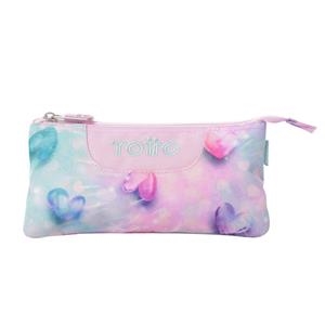 PORTATOT TOTTO 3 COSSOS TEMPERA GLITTER SHINY HEART | 7704758982061 | AC52ECO012-2511Z-1KB | Llibreria La Gralla | Llibreria online de Granollers
