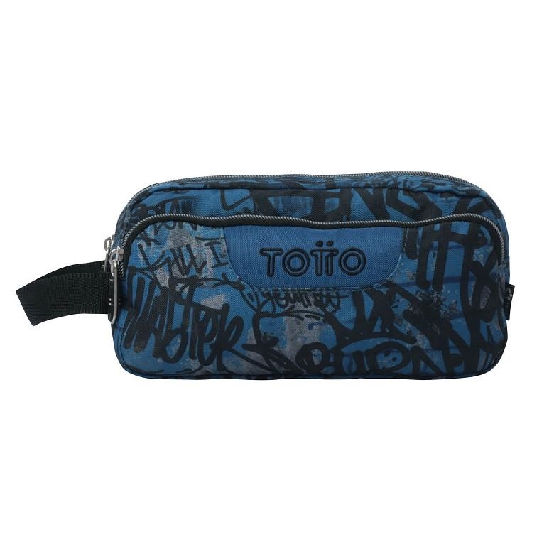 PORTATOT TOTTO 3 COSSOS BLAU GRAFITI | 7704758117593 | AC52ECO009-2516Z-4EC | Llibreria La Gralla | Librería online de Granollers