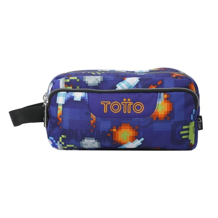PORTATOT TOTTO 3 COSSOS PIXEL BLAU | 7704758117692 | AC52ECO009-2516Z-8FK | Llibreria La Gralla | Librería online de Granollers